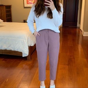 Striped Purple Dress Pants ~ Size Medium